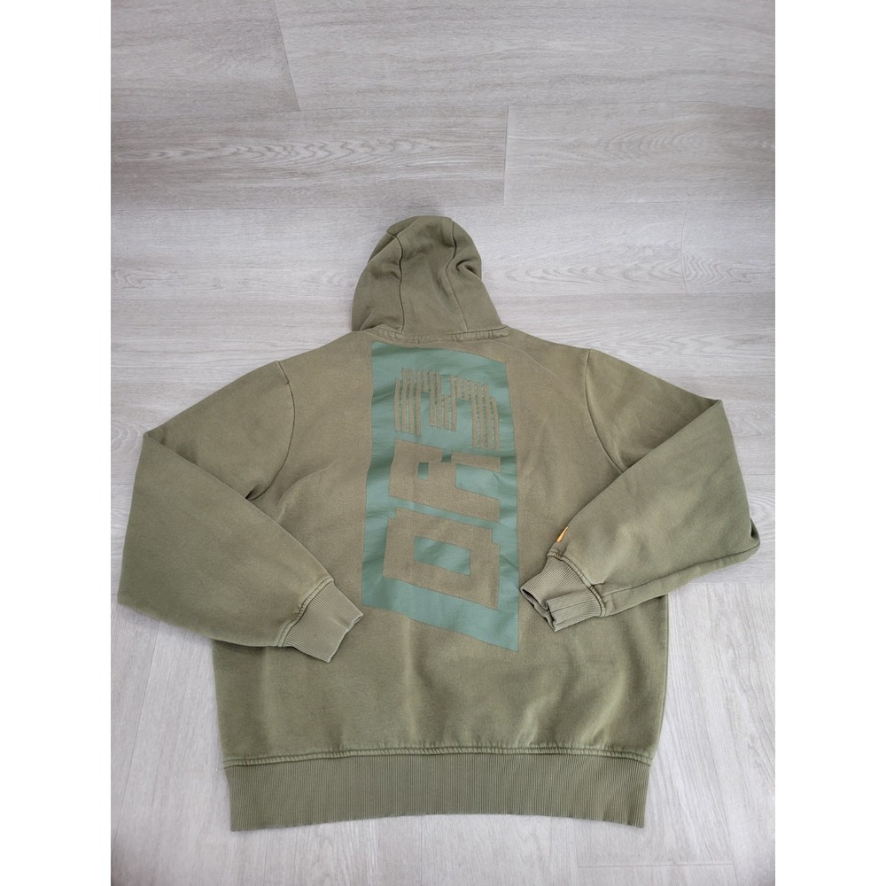 McLaren Ricciardo Hoodie Men's L Green F1 Racing Pullover Stitched Logo